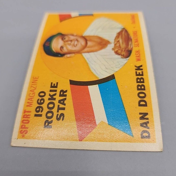 Dan Dobbek 1960 Topps #123 Rookie Star Washington Senators Baseball Card - Picture 4 of 6